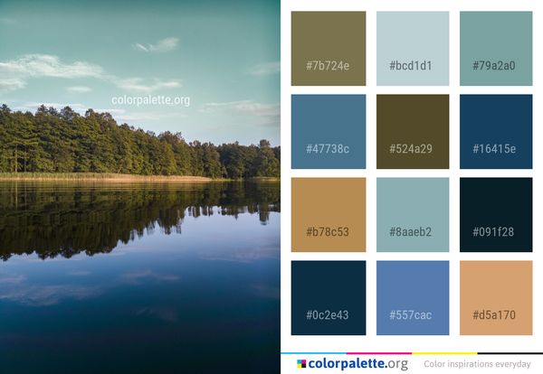 Reflection Water Nature Color Palette