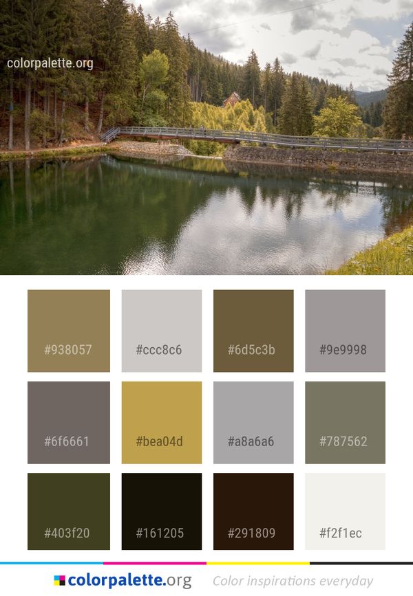 Reflection Water Nature Color Palette