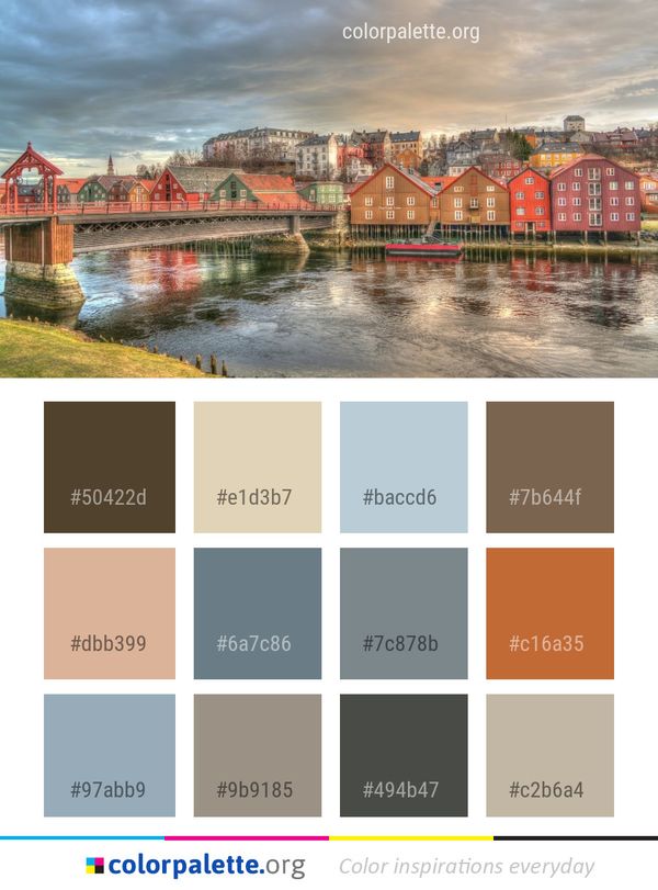 Reflection Waterway Water Color Palette