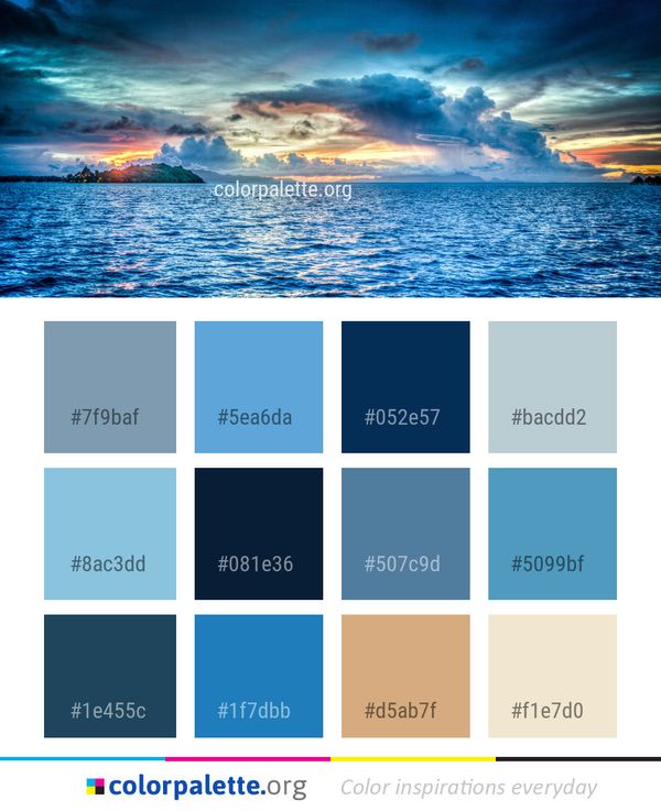 Sky Nature Sea Color Palette