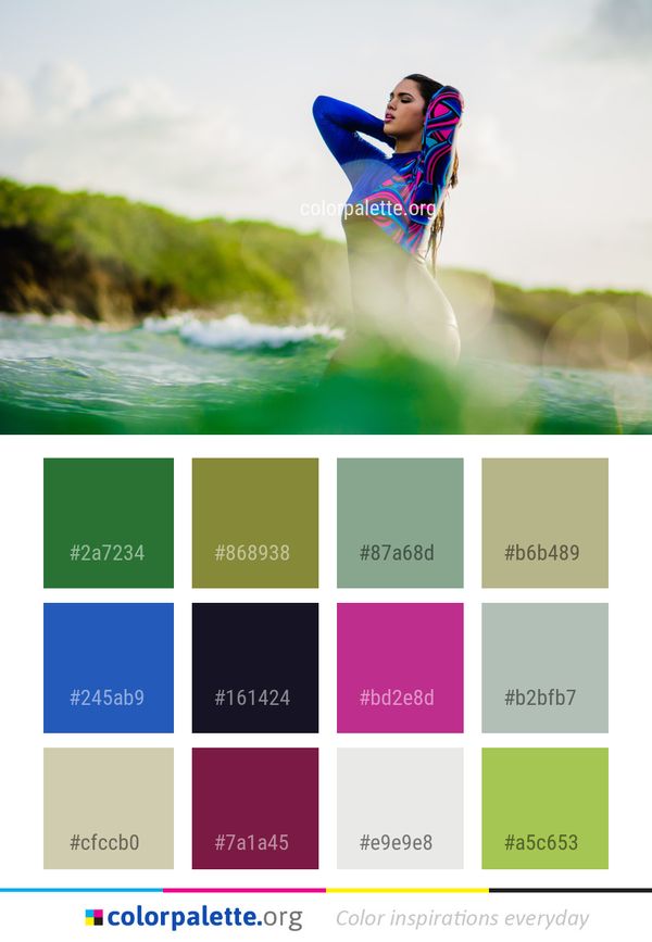 Water Green Beauty Color Palette