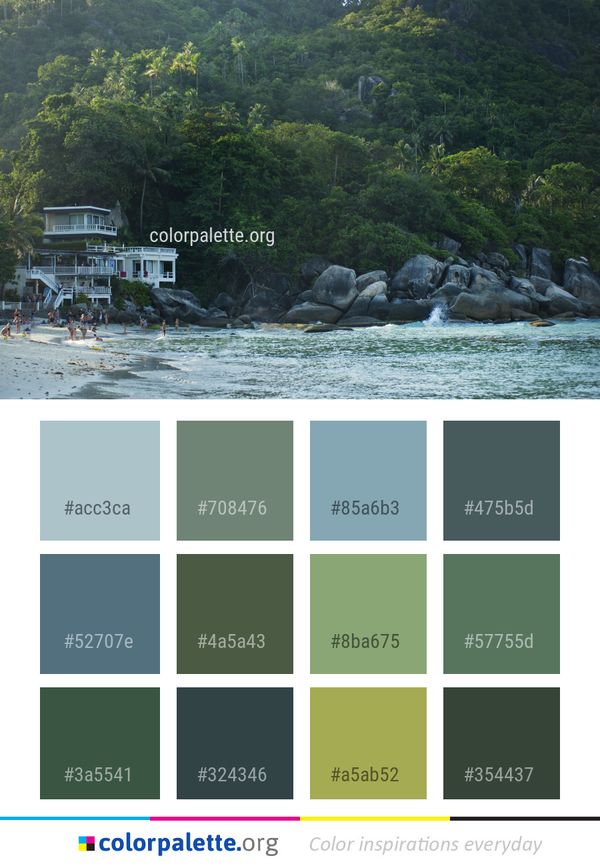 Water Nature Body Of Color Palette