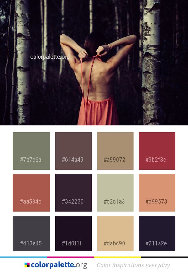 Darkness Girl Muscle Color Palette