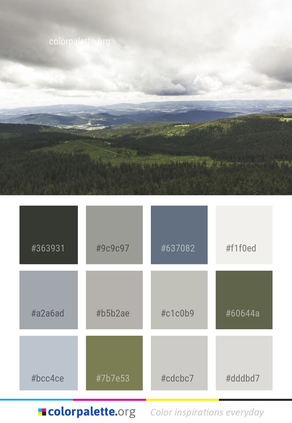 Highland Sky Cloud Color Palette