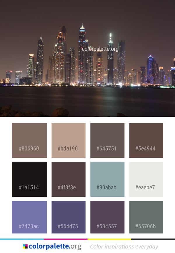Metropolitan Area Cityscape City Color Palette