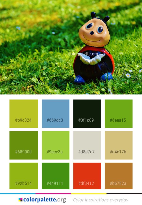 Nature Yellow Grass Color Palette