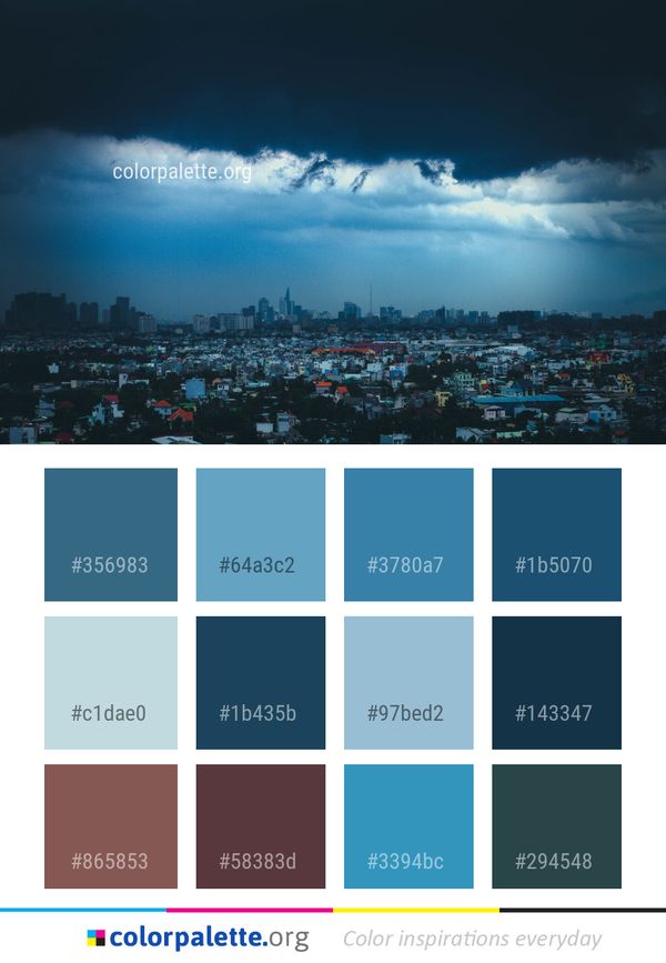 Sky Cityscape Cloud Color Palette
