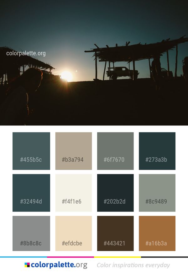 Sky Light Darkness Color Palette