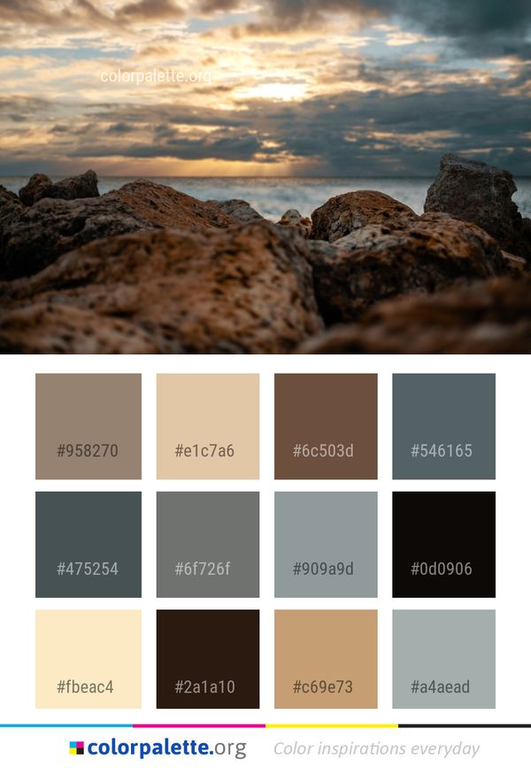 Sky Rock Cloud Color Palette