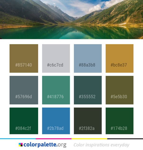 Nature Mount Scenery Wilderness Color Palette