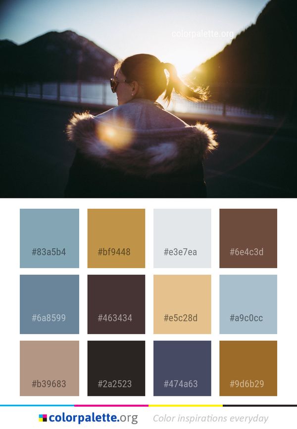 Photograph Reflection Water Color Palette