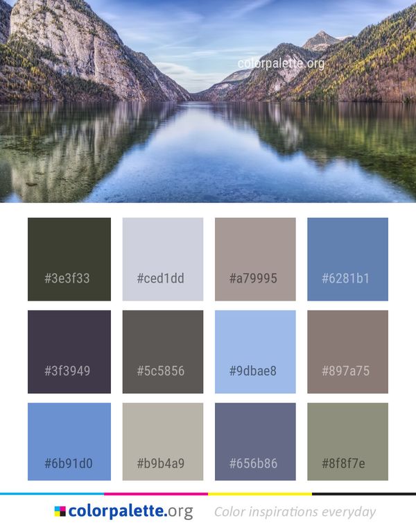 Reflection Nature Wilderness Color Palette