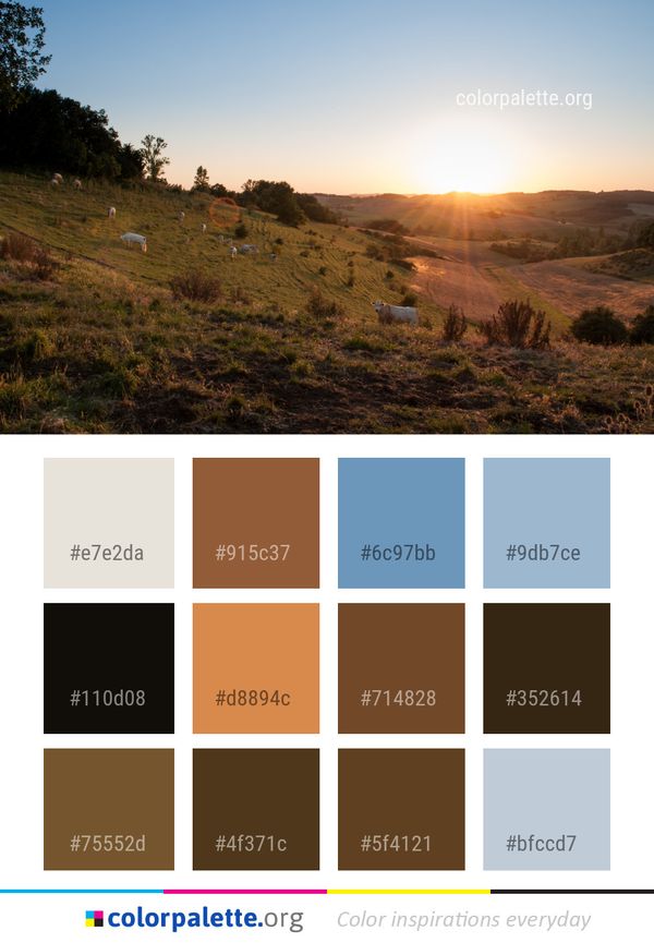 Sky Hill Wilderness Color Palette