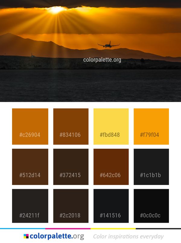 Sky Horizon Sunset Color Palette