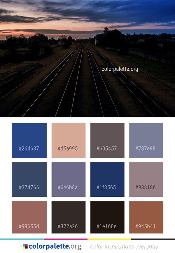 Track Sky Horizon Color Palette