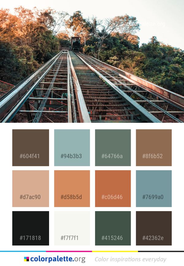 Track Transport Rail Color Palette
