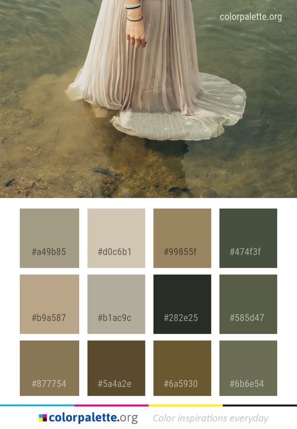 Water Dress Girl Color Palette
