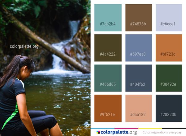 Water Nature Tree Color Palette