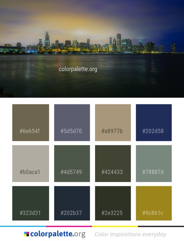 Cityscape Skyline City Color Palette