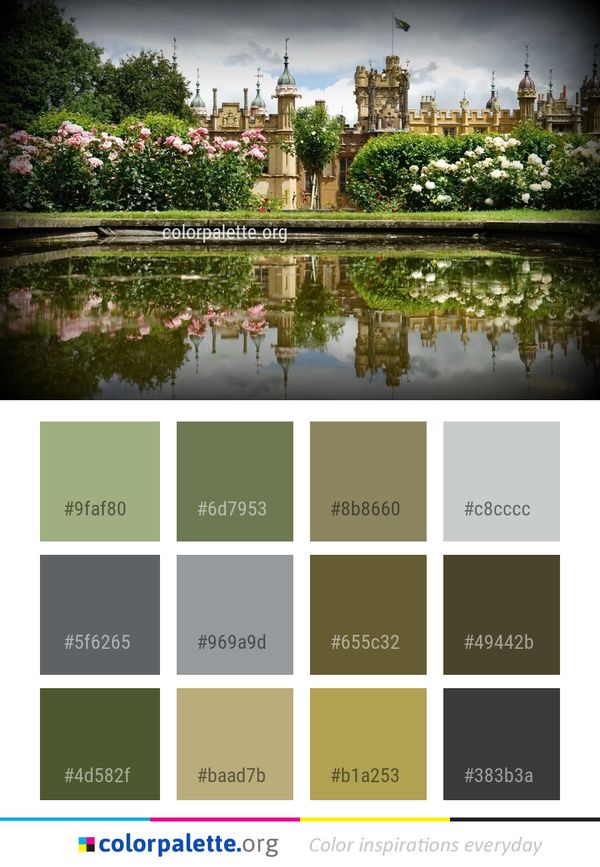 Reflection Flower Water Color Palette