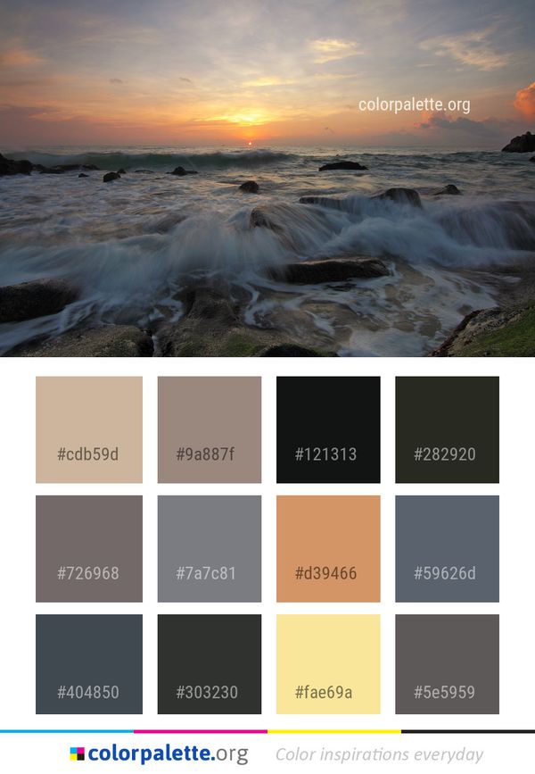 Sea Body Of Water Color Palette