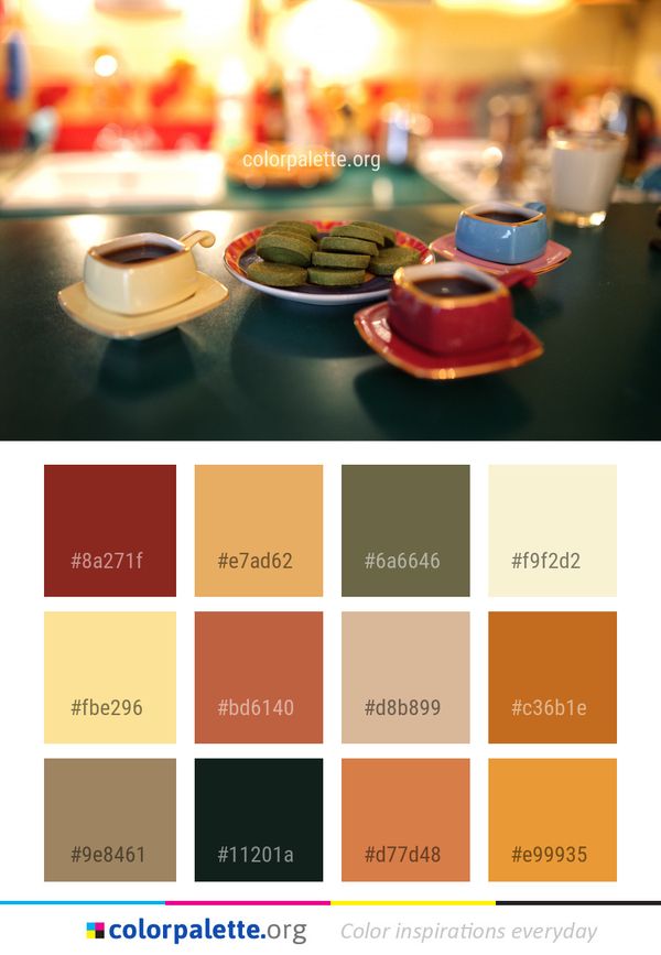 Sweetness Food Cuisine Color Palette