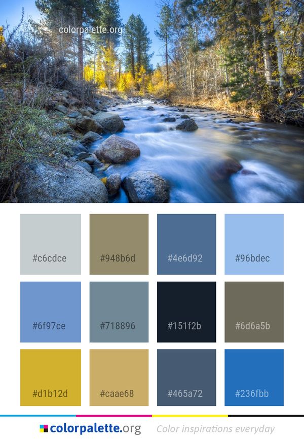 Water Nature Stream Color Palette