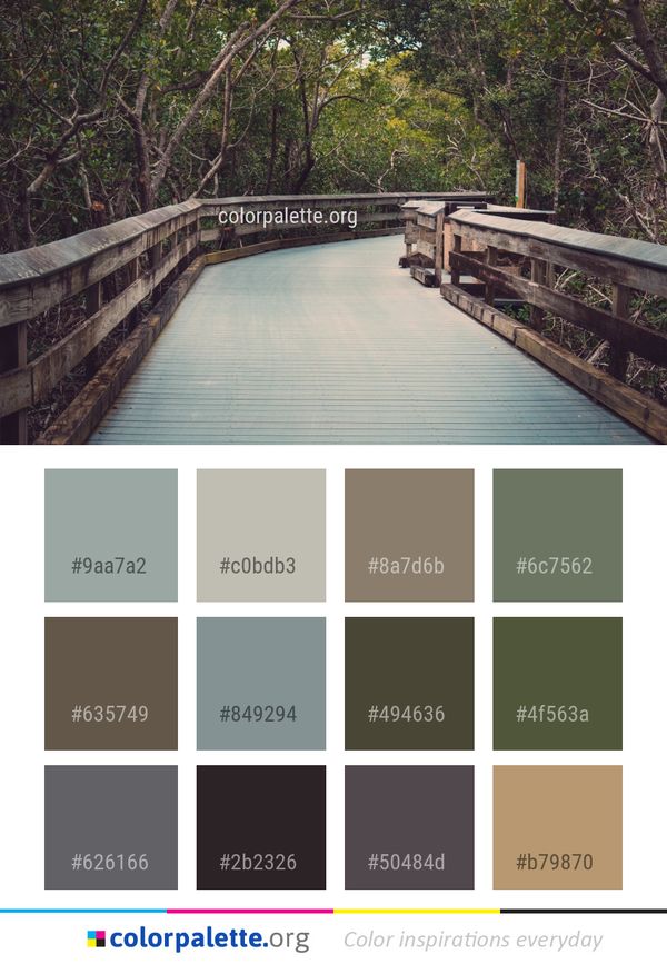 Waterway Water Walkway Color Palette