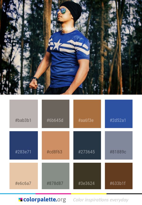 Blue Tree Girl Color Palette