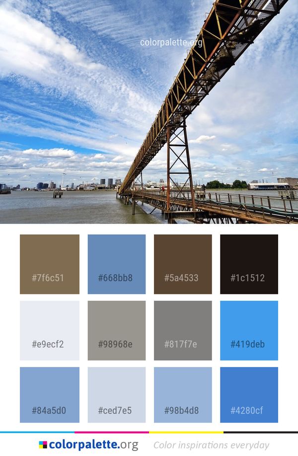 Bridge Sky Cloud Color Palette