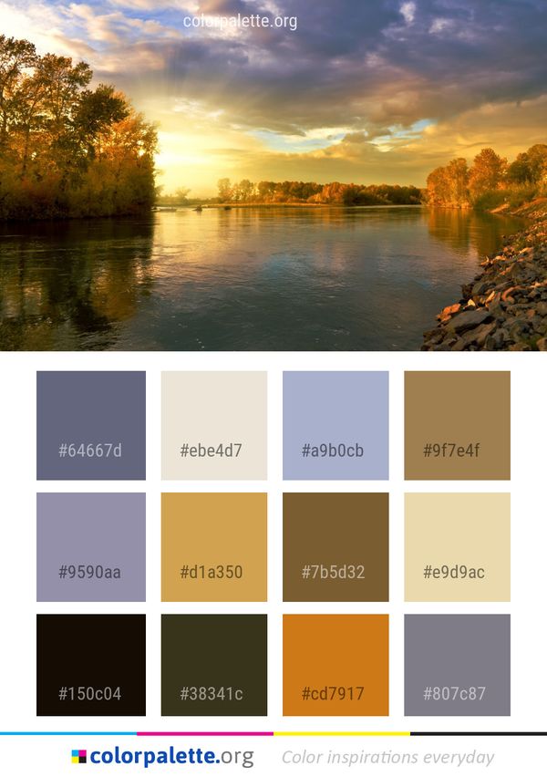 Reflection Sky Water Color Palette