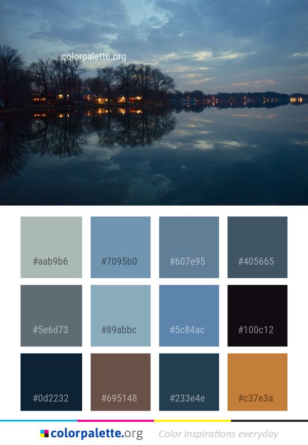 Reflection Water Sky Color Palette