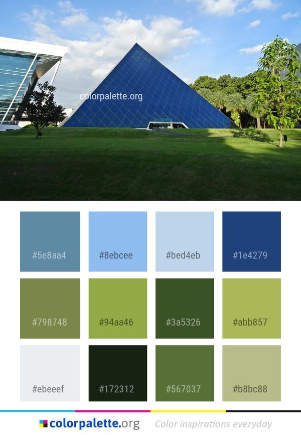 Sky Architecture Grass Color Palette