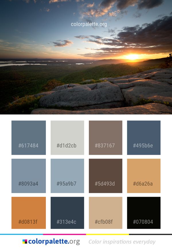 Sky Horizon Dawn Color Palette