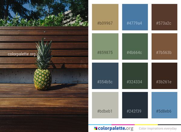 Ananas Pineapple Plant Color Palette
