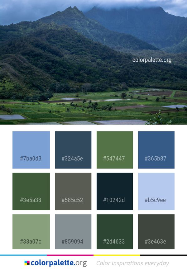 Highland Nature Mountainous Landforms Color Palette