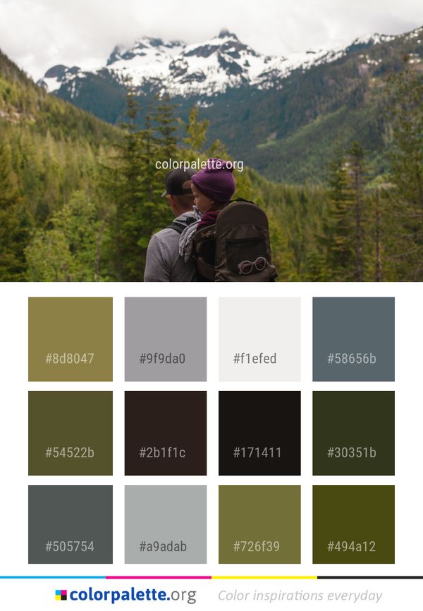 Mountainous Landforms Wilderness Mountain Color Palette