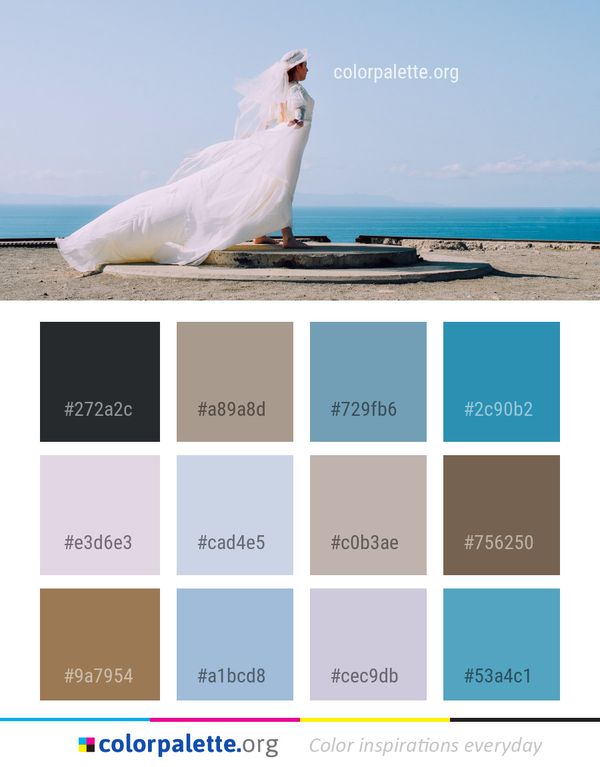 Sea Sky Bride Color Palette