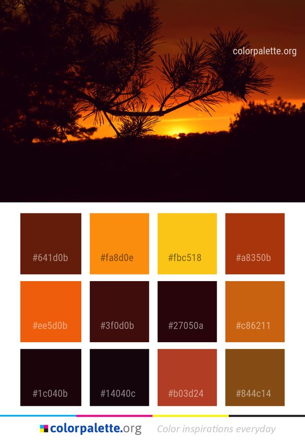 Sky Nature Sunset Color Palette