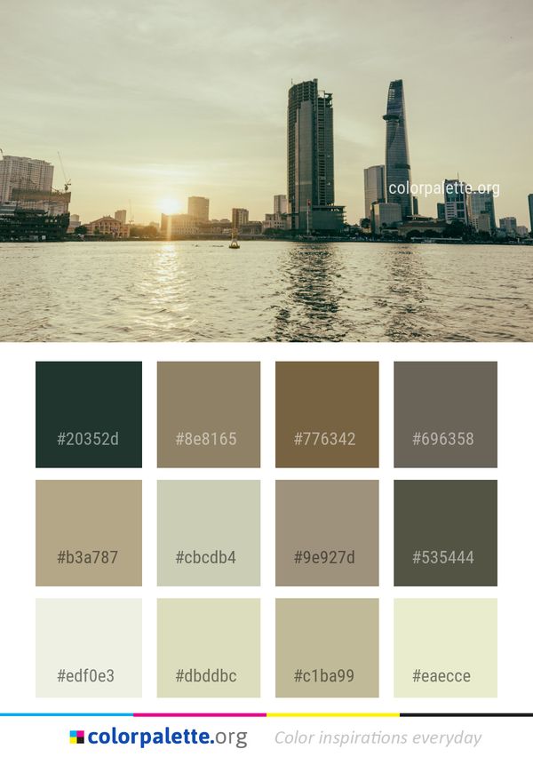 Skyline Skyscraper City Color Palette