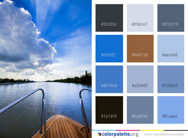 Cloud Sky Water Color Palette