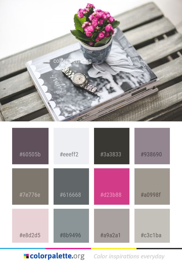 Flower Arranging Table Color Palette