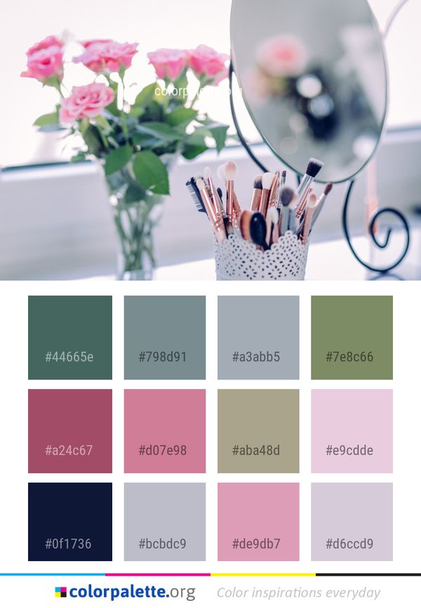 Flower Pink Arranging Color Palette