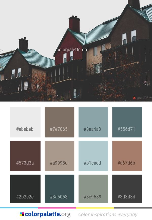 House Home Roof Color Palette