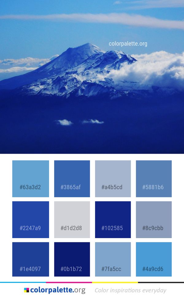 Sky Stratovolcano Mountain Color Palette