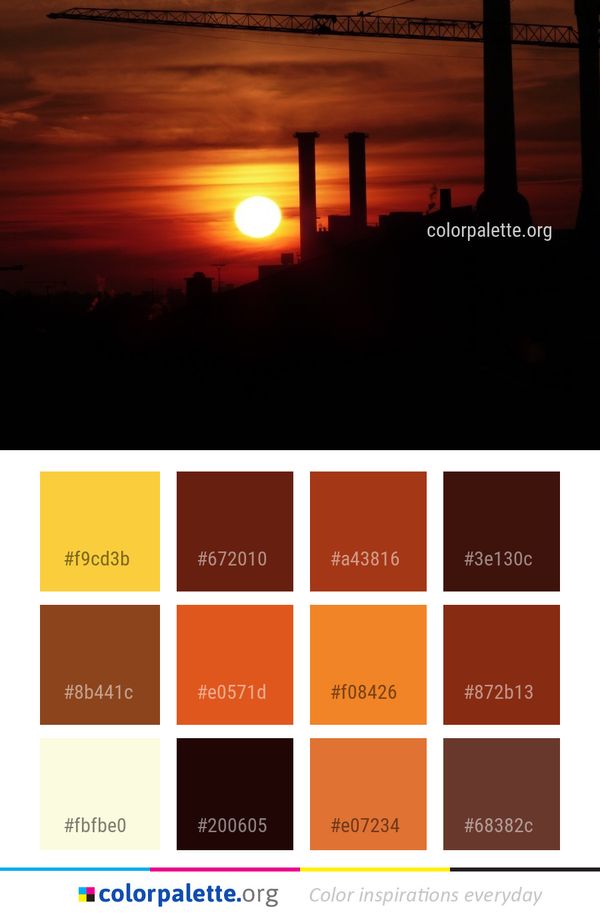 Sky Sunset Afterglow Color Palette
