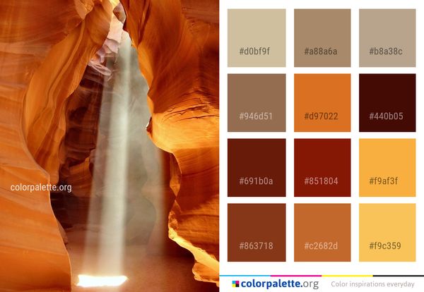 Yellow Light Orange Color Palette