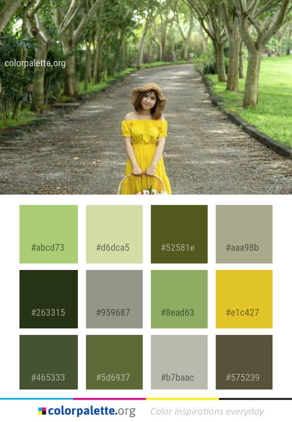 Yellow Nature Green Color Palette