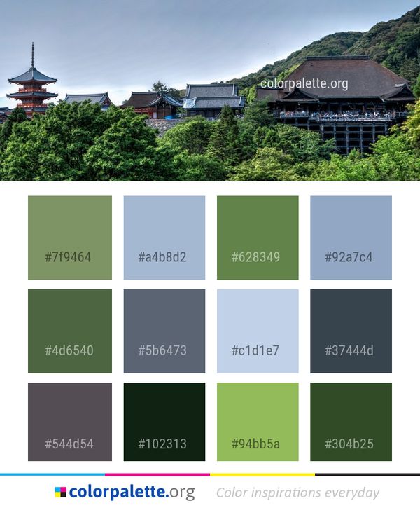 Chinese Architecture Historic Site Japanese Color Palette