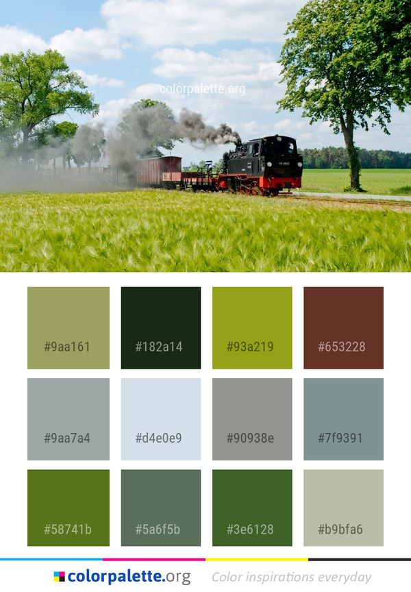 Field Transport Agriculture Color Palette